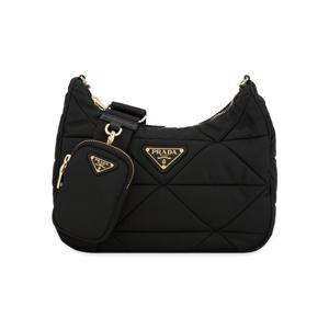 여성 삼각로고 블랙 숄더백 1BC151 RDJN F0632