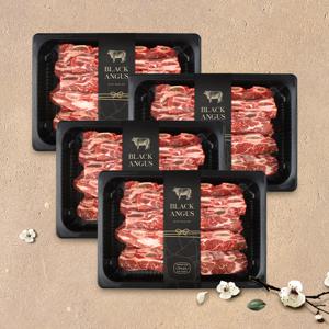 CAB 인증 블랙앵거스 LA갈비 1kg x 4팩