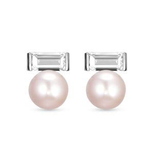 18k 에덴 담수진주 귀걸이(랩 다이아몬드)