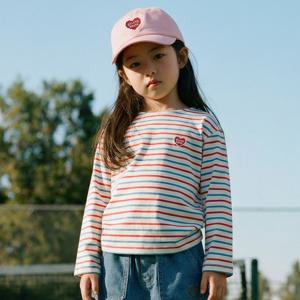 [정가 39,000] BB하트멀티스트라이프보트넥 긴팔티셔츠 BK6STL03