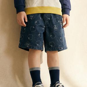 [정가 54,000] 버블애플올오버 데님쇼츠 BK6EJF21