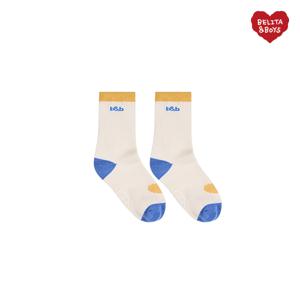 [정가 8,000] BB하트컬러블럭골지 삭스 BK6SAS01