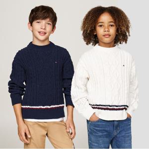 타미힐피거 셔닐 케이블 스웨터 2종 택1 (T42E7WWO230BT1)