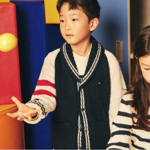 타미힐피거 바시티 청키 가디건 (T42F0WCD400BT1C1G)