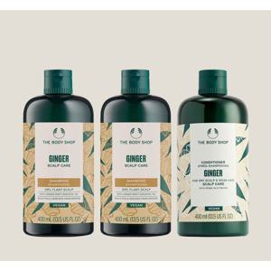 [롯데백화점][더 바디샵]한정특_가 2+1 (비건) 진저샴푸400ML컨디셔너400ML (정상가81000원)