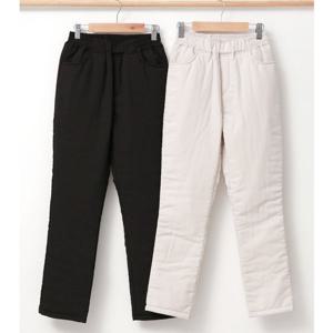 [하프클럽]  늘씬해 여성 패딩 방한 일자 겨울 바지