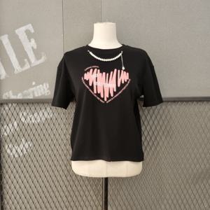 [롯데백화점](여성)]진주포인트뒤트임티셔츠 MM06TS3017FJY