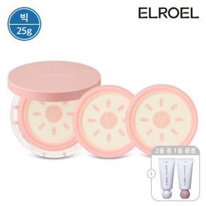 [빅] 피치 핑크 톤업 팡팡 빅 선쿠션 25g 본품1+리필2+크레마 핸드크림