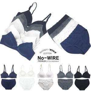 속옷세트 여성 노와이어 브라세트 볼륨 예쁜노와이어 중학생 고등 학생 레이스 여름