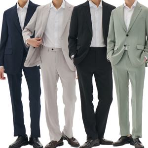 캔터베리106 린넨라이크 레귤러 셋업 수트 6컬러