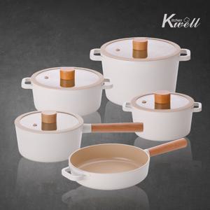 키친웰 토리 IH 인덕션 세라믹 냄비세트 5종(16양수+18편수+20양수+22곰솥+22프라이팬)