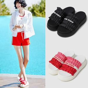 르꼬끄 공용 슬리퍼 러플 슬라이드 QQ222LSD41