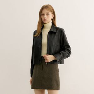 [25 F/W] 레더 집업 자켓 AWWJKP31060