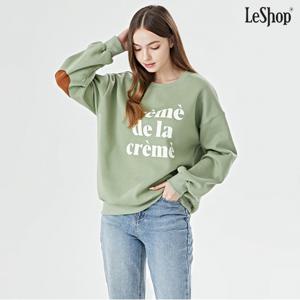 정상가:69,000원 ㅣ 레터링 소매 패치 기모 맨투맨 티셔츠 (DP3LW011A)