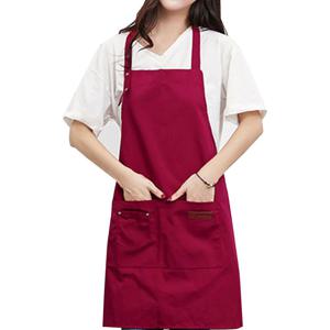 베이직 코튼 바리스타 앞치마 1P 레드 패션앞치마 업소용앞치마 주방앞치마 주방위생