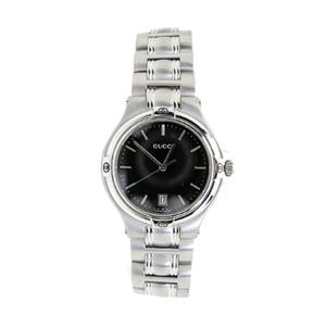 블랙 남녀공용 스틸 시계 9040M