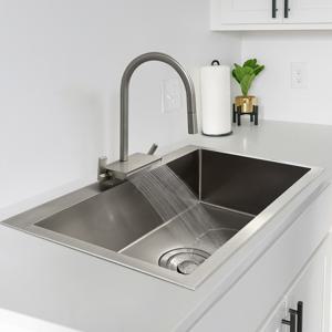 시그니처S라인 도트엠보 사각 싱크볼세트 / 물팀방지 고급 플랫수전+국산배수구+설치포함