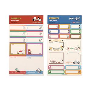 피너츠 스누피 라벨스티커 (2 option)