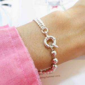 [브리치]  / 볼트링 군번줄 실버팔찌