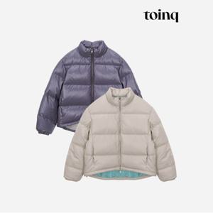[toinq] 페이크레더 덕다운 점퍼(T239MDJ903W)