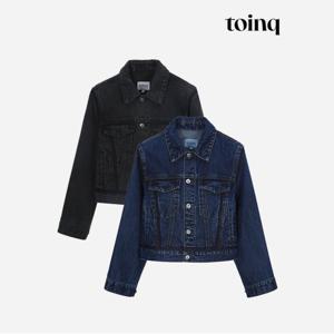 [toinq] 투톤 워시드 데님 자켓(T239MJK903W)