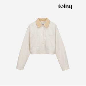 [toinq] 코듀로이 카라 크롭 자켓(T239MJK910W)