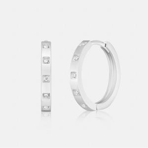 코르테 14K 화이트 이어링 A233GE0320W4A