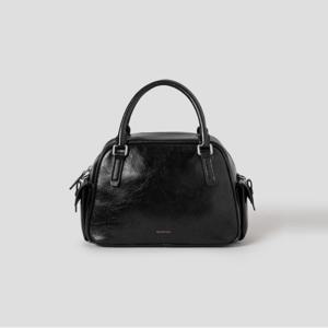 빈폴ACC 쥬니 라운드형 탑지퍼 토트백 - 블랙 BE59D3M025