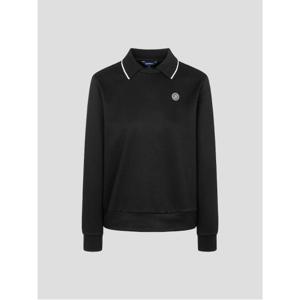 여성 안기모 블루종핏 긴소매 티셔츠 - 블랙BJ5941A325