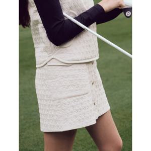 여성 패딩 퀼팅 큐롯 - 아이보리BJ5926A440