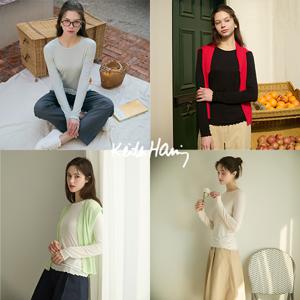 [미리주문10%]26SS 텐셀 러플 긴팔티 4종