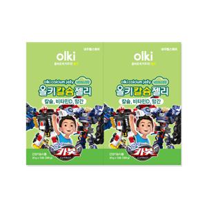 올키X헬로카봇 칼슘젤리 샤인머스캣맛 2박스(30일분) /비타민D/망간