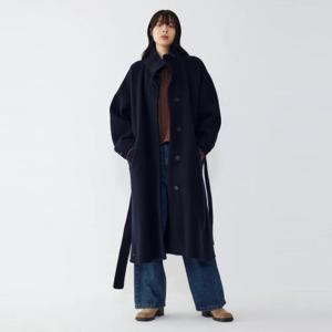 하이넥 벨티드 코트 9105411175