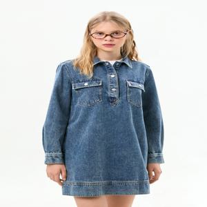 여성 데님 풀오버 원피스 T32G0NOP10TWT2