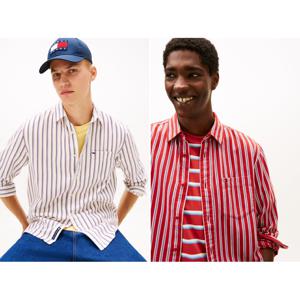 남여공용 릴랙스 스트라이프 트윌 셔츠 T32G0WSH10TMT1