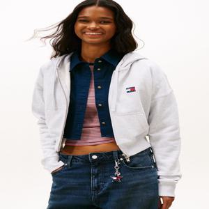 여성 박시 크롭 후디 집업 T32G0TJC01TWT2