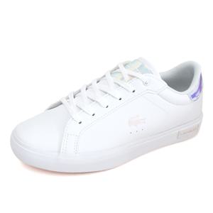 파워코트 124 3 J 여성 스니커즈 운동화 신발 화이트 핑크 747SUJ0013-1Y9