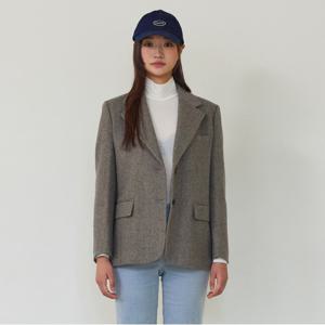 [본사][최초가:425,000원] 투버튼싱글 헤링본자켓 X246PWJ901