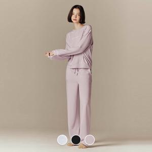 551912 여 브러시드 미니테리 홈웨어 스트레이트팬츠