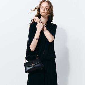 아달린 메탈릭 버클 체인 스트랩 탑 핸들 백 2colors CK2-50701598