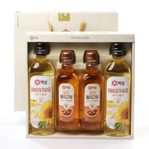 CJ 백설 오일 혼합 선물세트 (해바라기유 외 1종)
