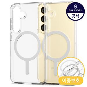 정품 맥세이프 M에어클로 베이직 갤럭시 S25 S24 S23 S22 S21 플러스 울트라 엣지 노트 20 10 투명 휴대폰 케이스