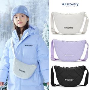 [디스커버리키즈] DKCR2054N 키즈 퀼팅 하프문 크로스백