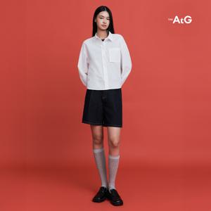 [최초가59,900원] 더엣지 와이드 하프 데님