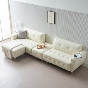 브릿지 2인소파 스툴포함 10Color 모듈배치가능 공간활용 공간분리 카우치 코너 *무료배송