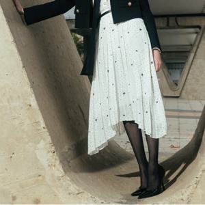 [YGBM][최초가260,000]밀키웨이 밴딩 플리츠 스커트_Y15YPK051