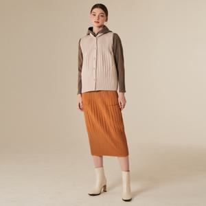 [최초가 178000원] 코쿤 퀼팅 플리츠 밴딩 스커트(2colors)_YG11WQPSK01