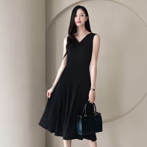 (~XXL까지) 매니얼 민소매 롱 플레어 원피스 여름 격식룩 하객룩 오피스룩 데이트 모임 미시 빅사이즈