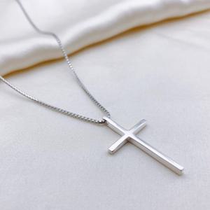 [롯데백화점](잡화)]실버925 십자가 롱체인 목걸이(TNJ90606)