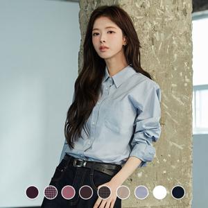 345901 노정의 여 포플린 긴팔 셔츠